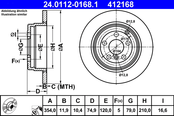 Brake Disc (24.0112-0168.1)