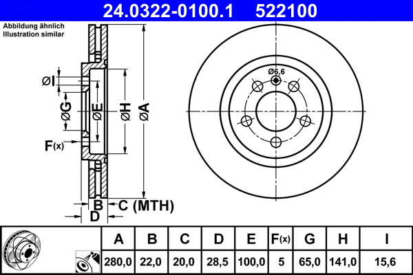 Brake Disc (24.0322-0100.1)
