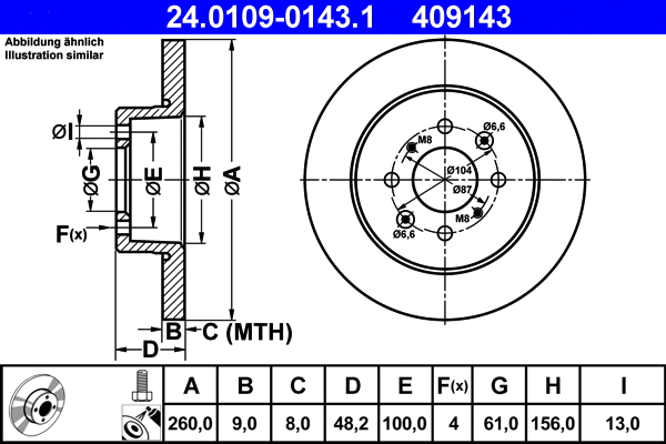 Brake Disc (24.0109-0143.1)