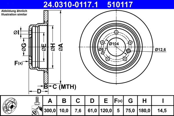 Brake Disc (24.0310-0117.1)
