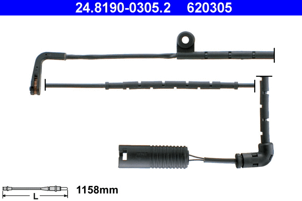 Warning Contact, brake pad wear (24.8190-0305.2)