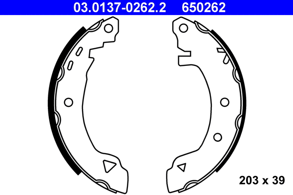 Brake Shoe Set (03.0137-0262.2)