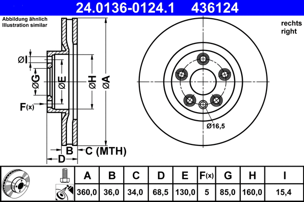 Brake Disc (24.0136-0124.1)