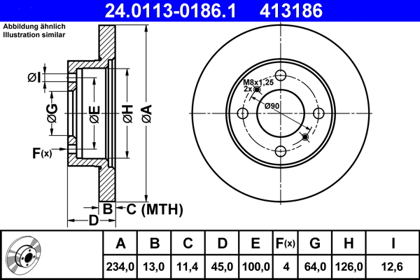 Brake Disc (24.0113-0186.1)