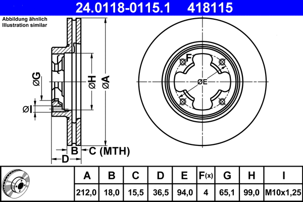 Brake Disc (24.0118-0115.1)