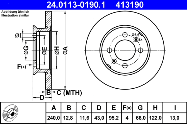 Brake Disc (24.0113-0190.1)