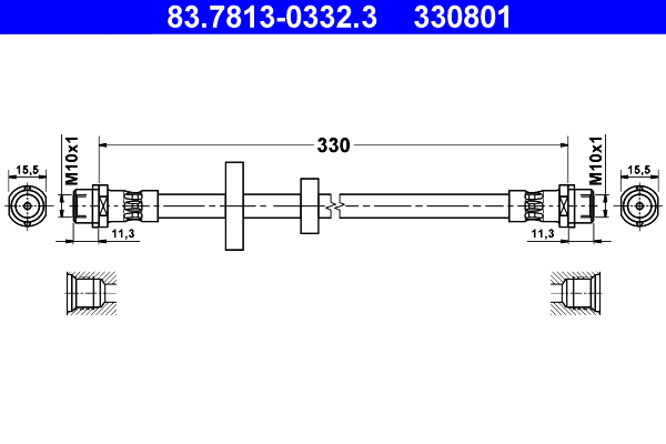 Brake Hose (83.7813-0332.3)