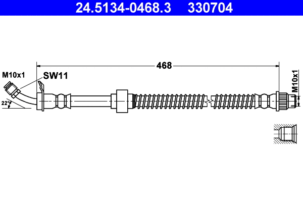 Brake Hose (24.5134-0468.3)