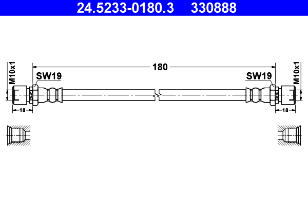 Brake Hose (24.5233-0180.3)