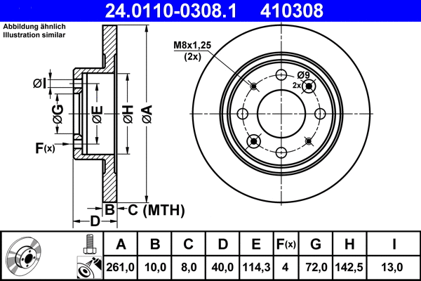Brake Disc (24.0110-0308.1)