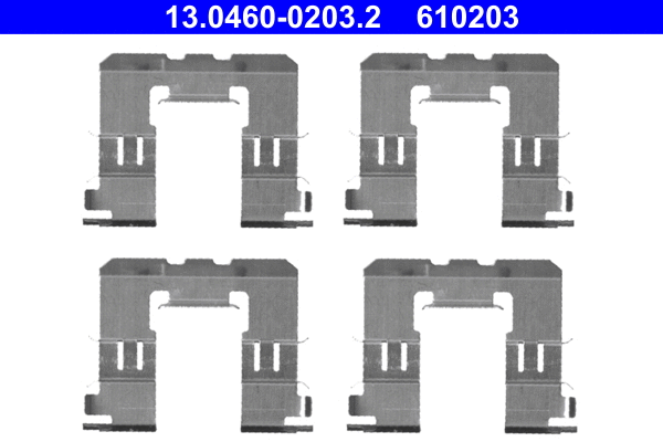 Accessory Kit, disc brake pad (13.0460-0203.2)