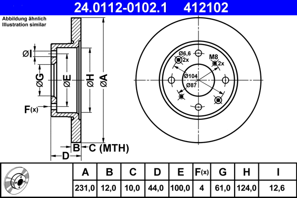 Brake Disc (24.0112-0102.1)