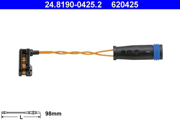 Warning Contact, brake pad wear (24.8190-0425.2)