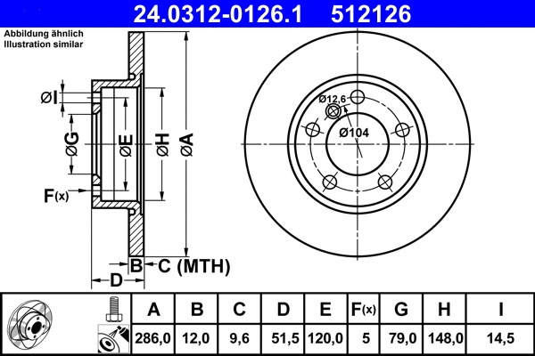 Brake Disc (24.0312-0126.1)