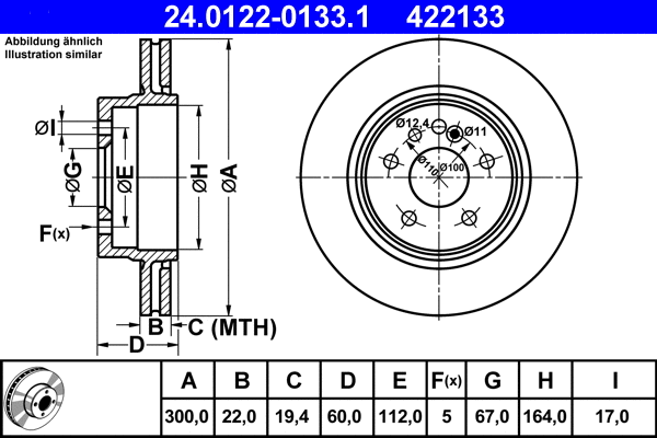 Brake Disc (24.0122-0133.1)