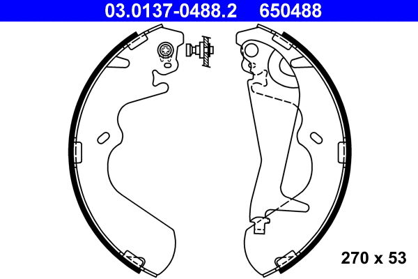 Brake Shoe Set (03.0137-0488.2)