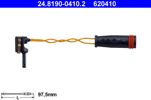 Warning Contact, brake pad wear (24.8190-0410.2)
