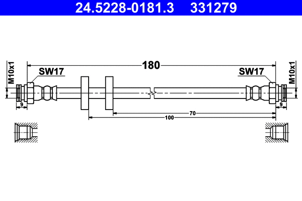 Brake Hose (24.5228-0181.3)