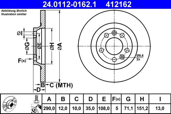 Brake Disc (24.0112-0162.1)