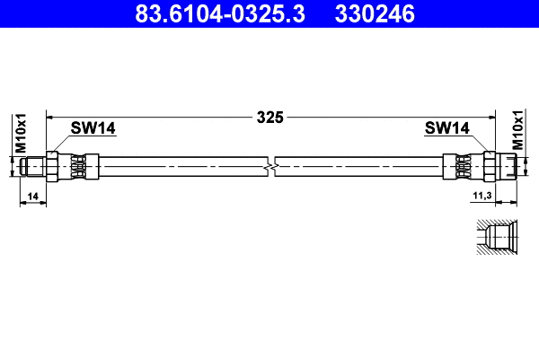 Brake Hose (83.6104-0325.3)