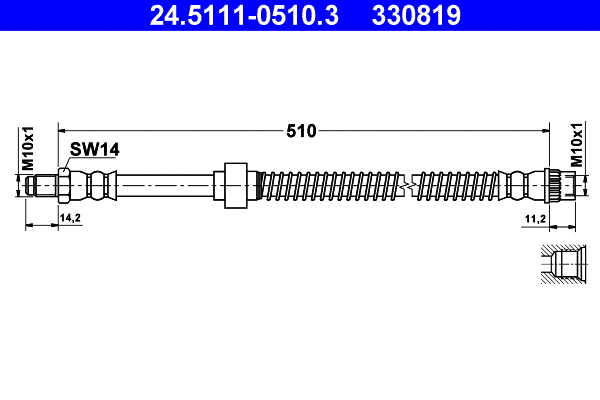 Brake Hose (24.5111-0510.3)