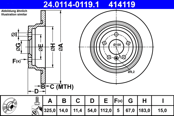 Brake Disc (24.0114-0119.1)