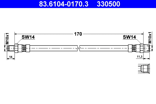 Brake Hose (83.6104-0170.3)