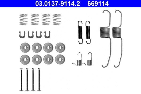 Accessory Kit, brake shoes (03.0137-9114.2)