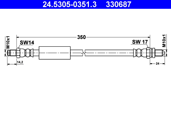 Brake Hose (24.5305-0351.3)