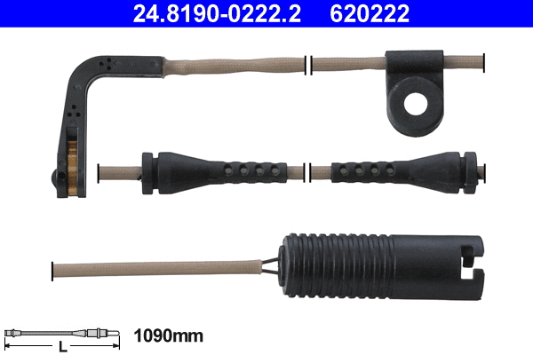 Warning Contact, brake pad wear (24.8190-0222.2)