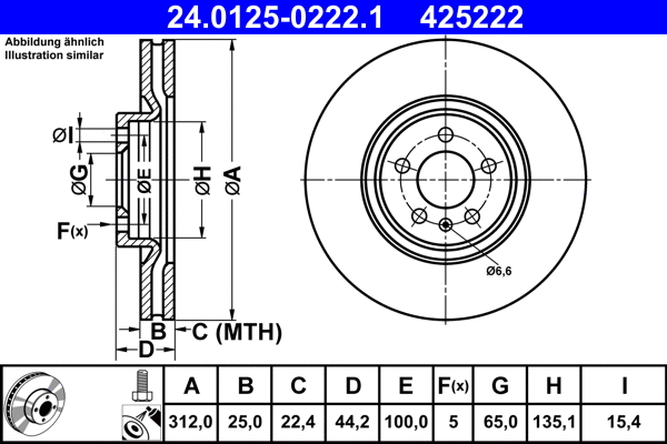 Brake Disc (24.0125-0222.1)