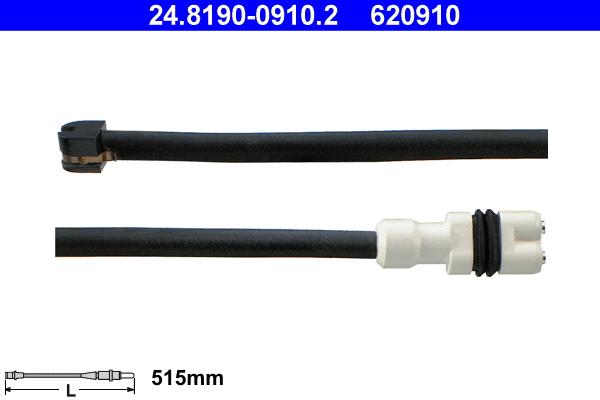 Warning Contact, brake pad wear (24.8190-0910.2)