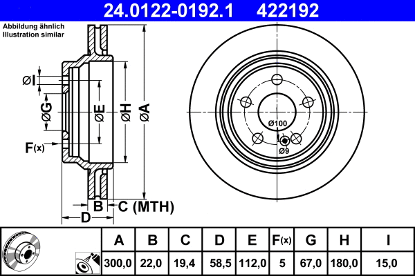 Brake Disc (24.0122-0192.1)