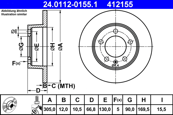Brake Disc (24.0112-0155.1)