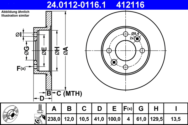 Brake Disc (24.0112-0116.1)