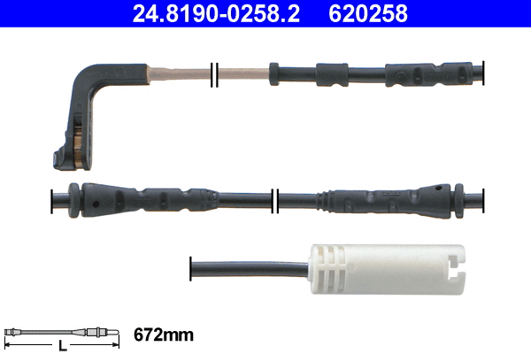 Warning Contact, brake pad wear (24.8190-0258.2)