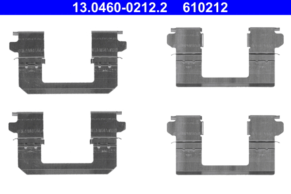 Accessory Kit, disc brake pad (13.0460-0212.2)