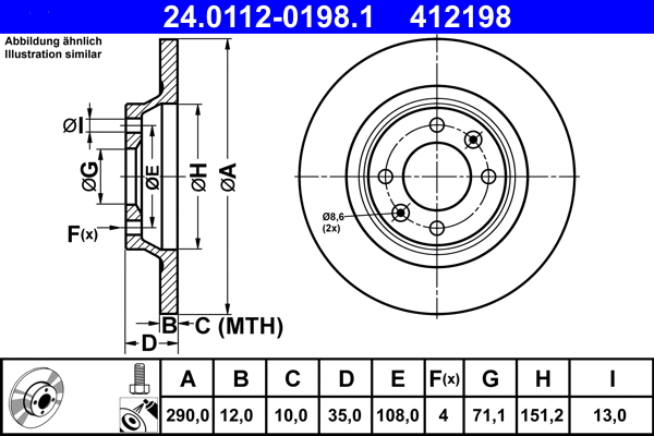 Brake Disc (24.0112-0198.1)