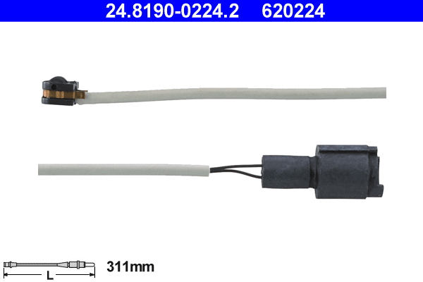 Warning Contact, brake pad wear (24.8190-0224.2)
