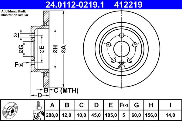 Brake Disc (24.0112-0219.1)