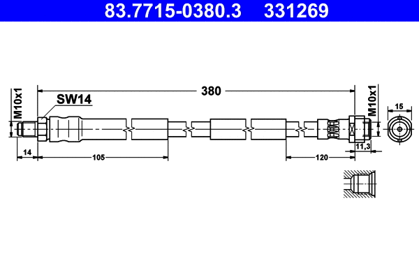 Brake Hose (83.7715-0380.3)