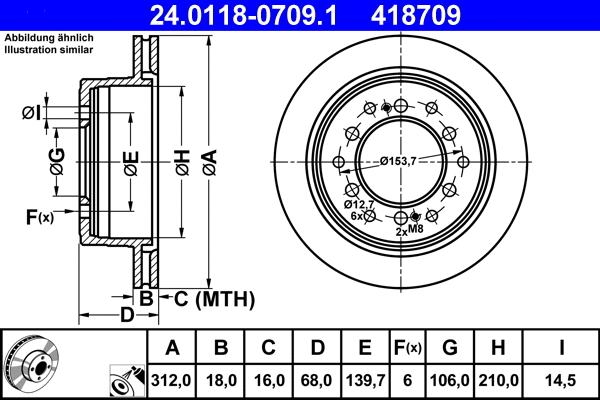 Brake Disc (24.0118-0709.1)