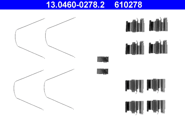 Accessory Kit, disc brake pad (13.0460-0278.2)