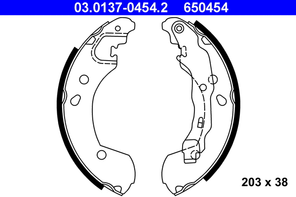 Brake Shoe Set (03.0137-0454.2)