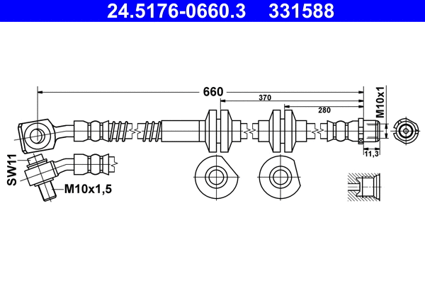 Brake Hose (24.5176-0660.3)