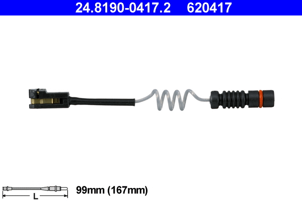 Warning Contact, brake pad wear (24.8190-0417.2)