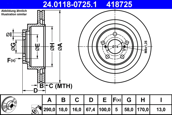 Brake Disc (24.0118-0725.1)