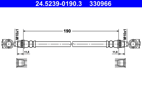Brake Hose (24.5239-0190.3)