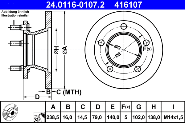 Brake Disc (24.0116-0107.2)