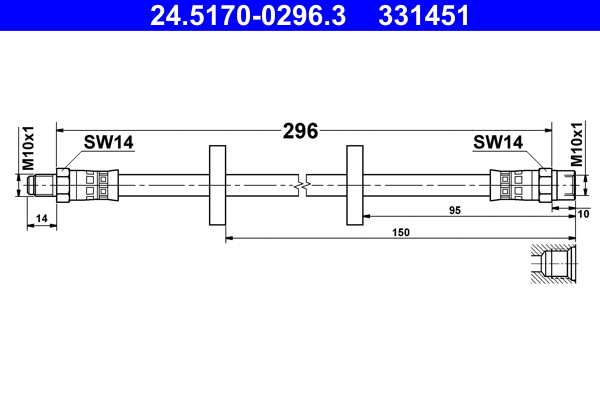 Brake Hose (24.5170-0296.3)